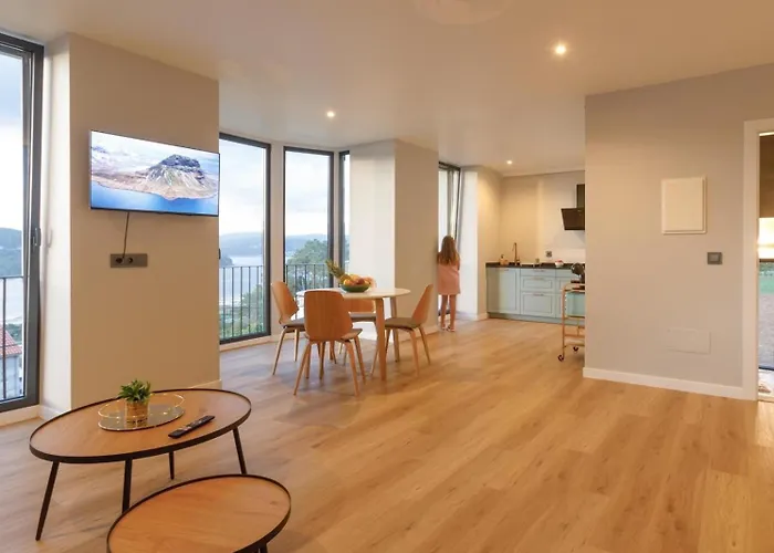 Rosa En Con Vistas Panoramicas A La Ria Διαμέρισμα Noia